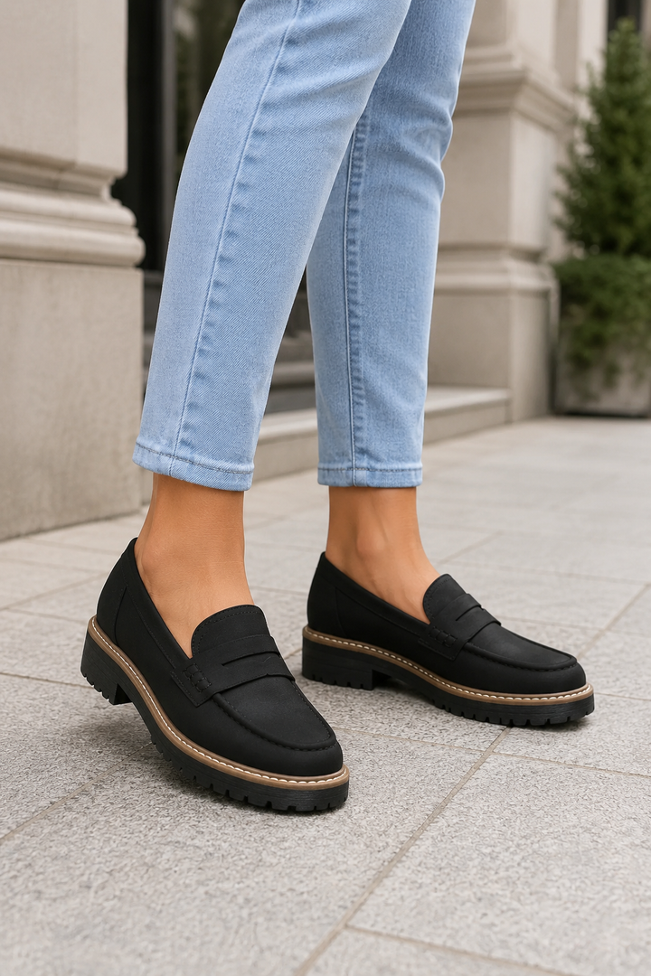 Agnès Paris | Mocassins Penny Semelle Crantée Aveline