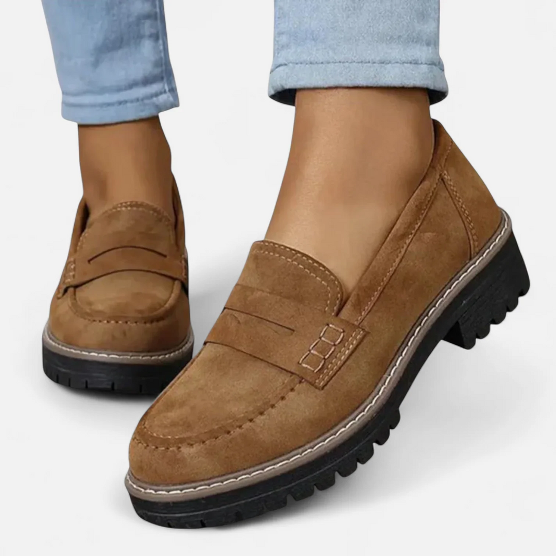Agnès Paris | Mocassins Penny Semelle Crantée Aveline
