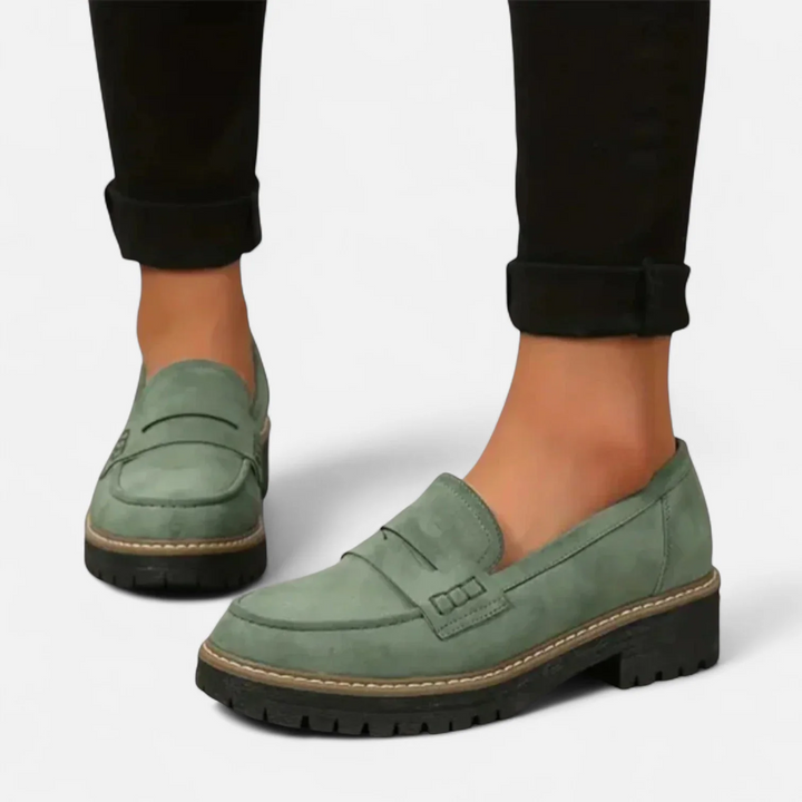 Agnès Paris | Mocassins Penny Semelle Crantée Aveline