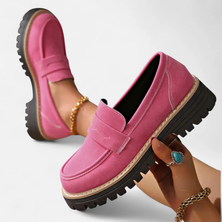 Agnès Paris | Mocassins Penny Semelle Crantée Aveline