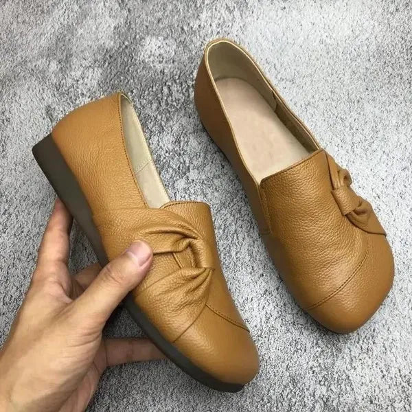 Agnès Paris | Mocassins Cuir Souple Nœud Isabelle