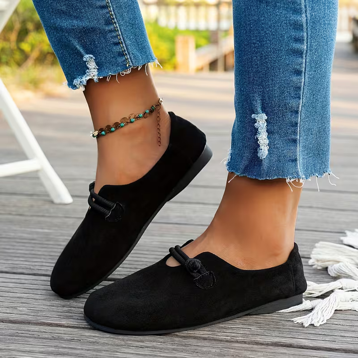 Agnès Paris | Mocassins Daim Nœud Corde Véronique