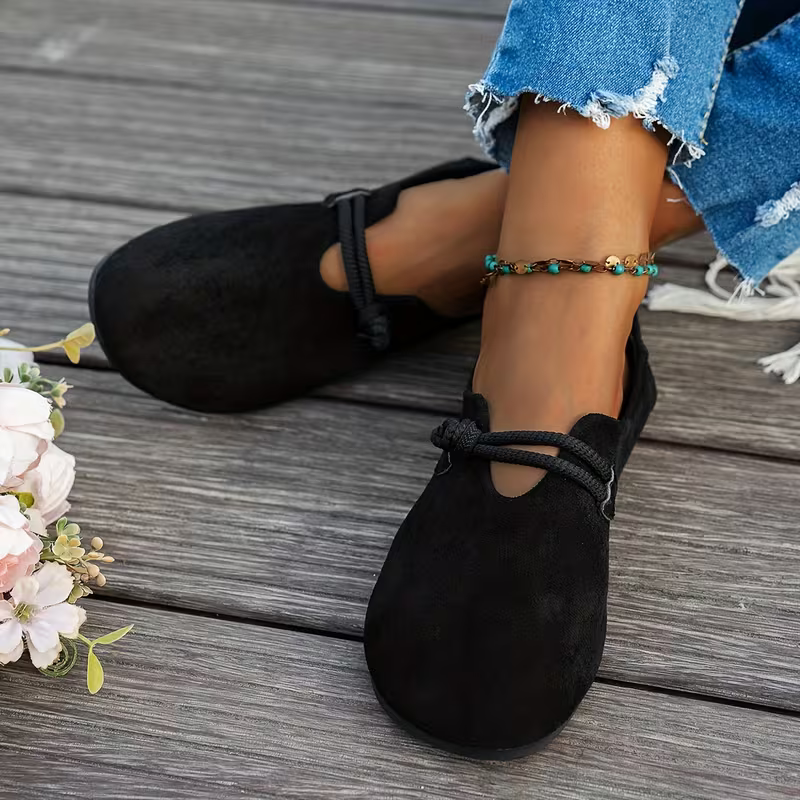 Agnès Paris | Mocassins Daim Nœud Corde Véronique